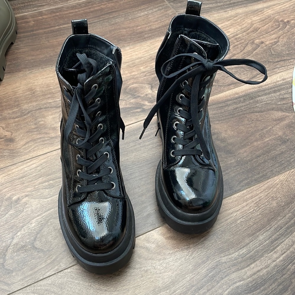 Call It Spring Xenia Lug Sole Combat Boot